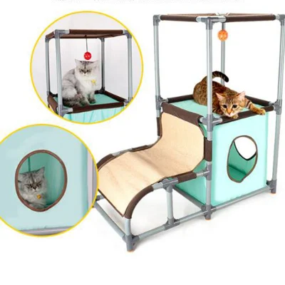 Peltro Cat Oxford Claw Cgrindatura per animali da compagnia rimovibile Telaio per arrampicata Creative DIY Cat