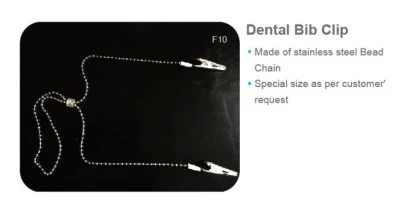 Clip dentale della busbana francese del metallo a gettare della Cina/supporto dentale del tovagliolo
