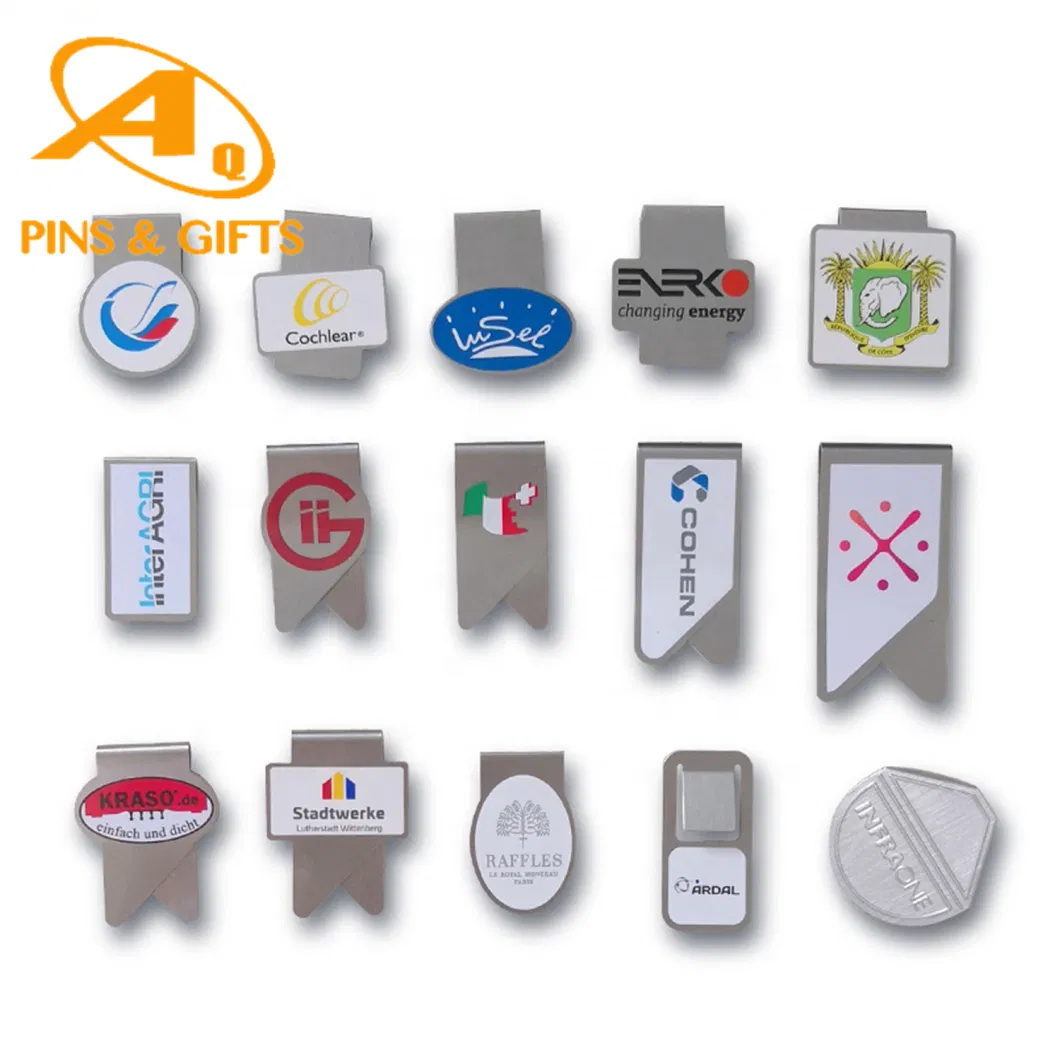 Promotional Gift Production Custom Stainless Steel Metal Bookmark Plastic Paper Clip