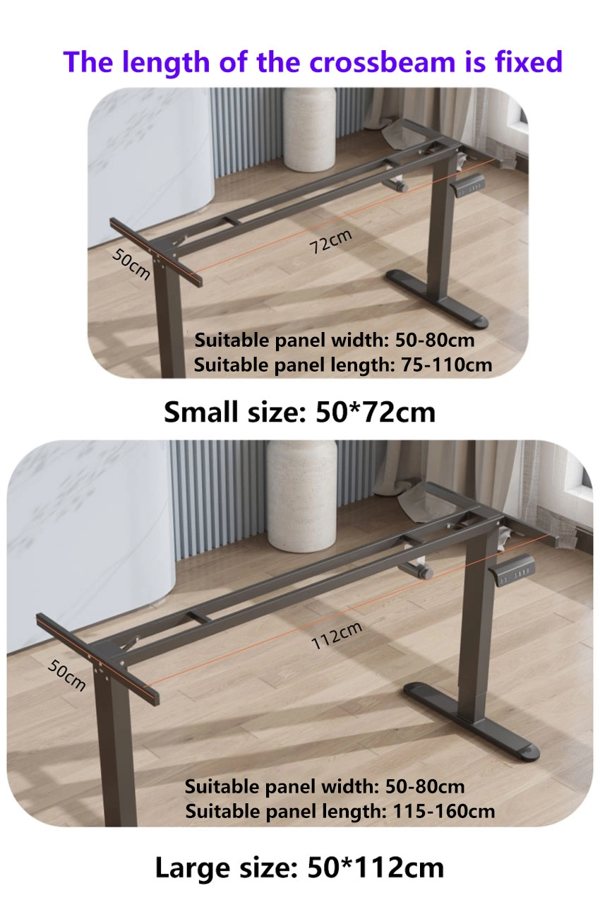 Height Adjustable Standing Office Desk Frame with Push Button Memory Controller