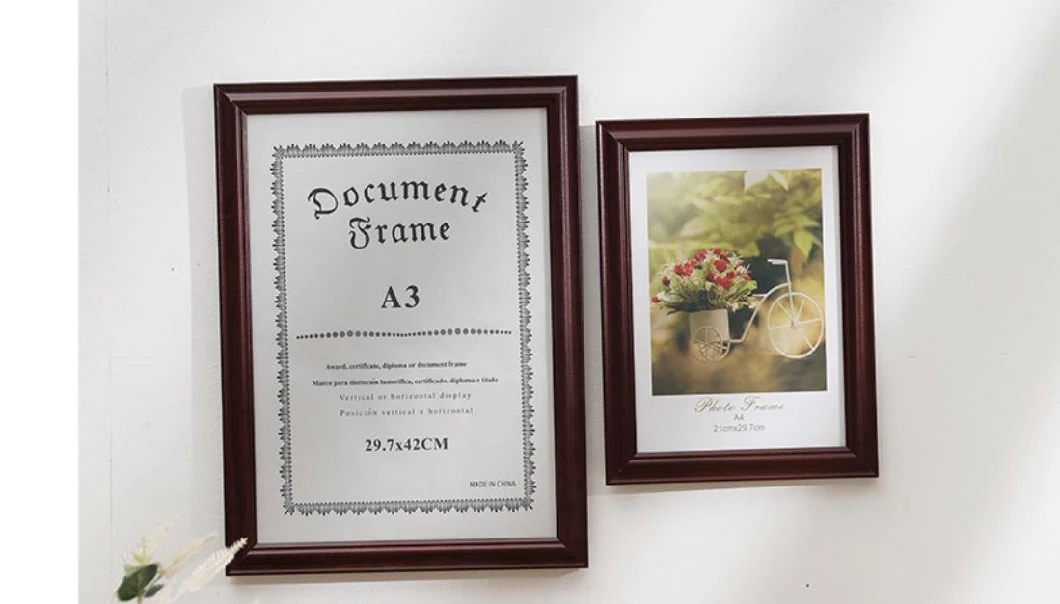 Manufacturers Custom American Vintage Photo Frame A3 A4 Certificate Diploma Frame Award Frame Resin Photo Frame