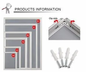 25мм 8.5"X11" Size алюминиевых стопорное/Clip/Photo/плакат рамы
