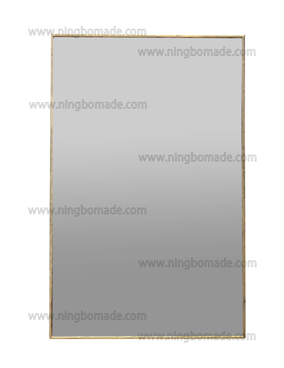 Upscale Hand Forged Furniture Light Brass Solid Iron Rectangle Mirror Frame