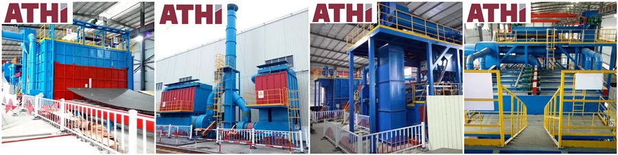 Complete Sand/Shot Blast Peening and Spray Painting Dry Preservation Line for Steel Plates and Steel Sheets Sections