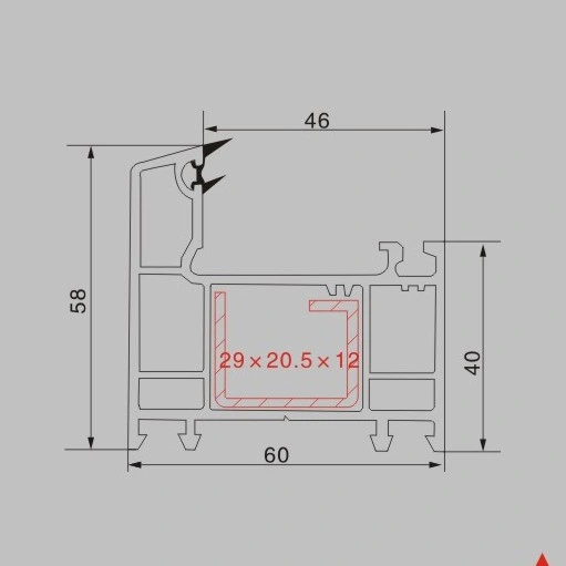 UPVC Extruding Line Extruded Plastic Profile for Window and Doors