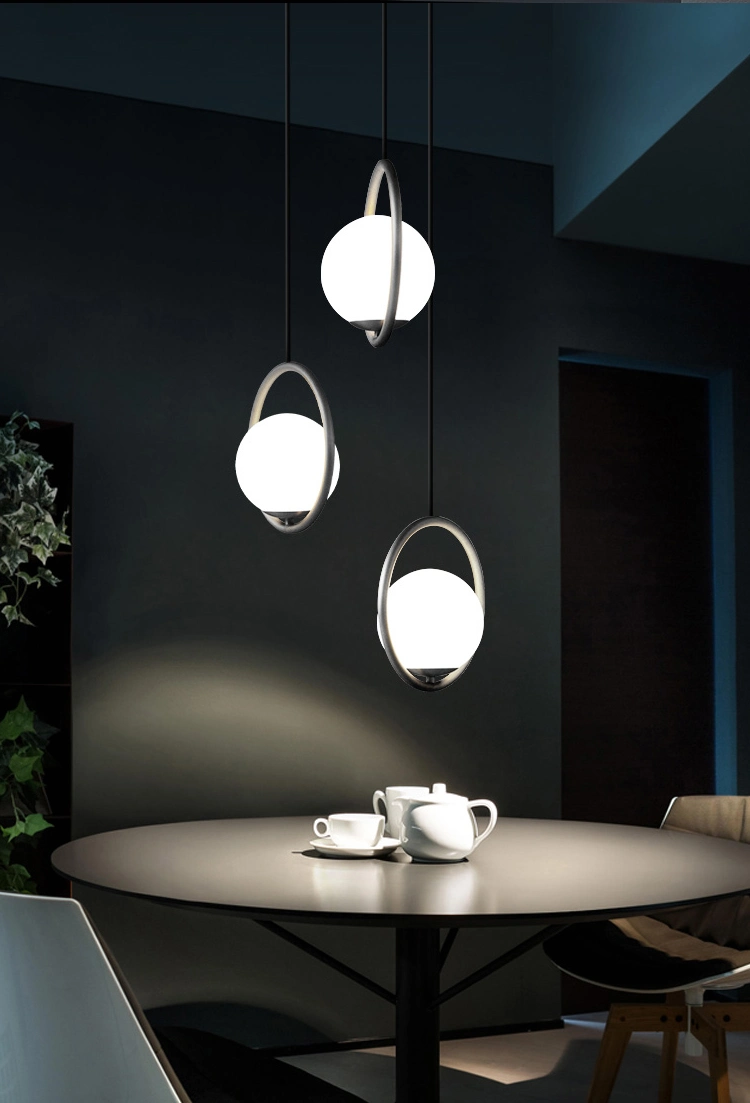 LED Decorative Lighting Pendant Light Around Circle Glass Chandelier Lighting