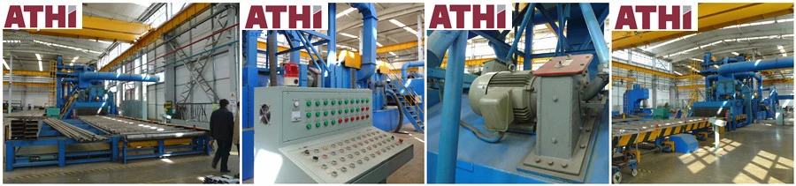 Complete Sand/Shot Blast Peening and Spray Painting Dry Preservation Line for Steel Plates and Steel Sheets Sections