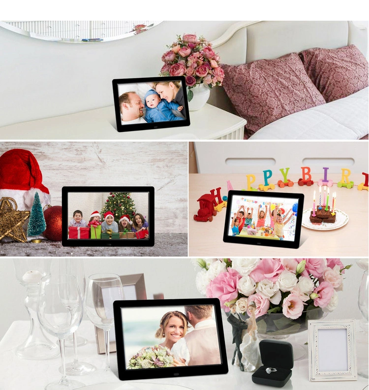 Desktop 15.6 Inch Standalone Picture Video Loop Playback Digital Photo Frames