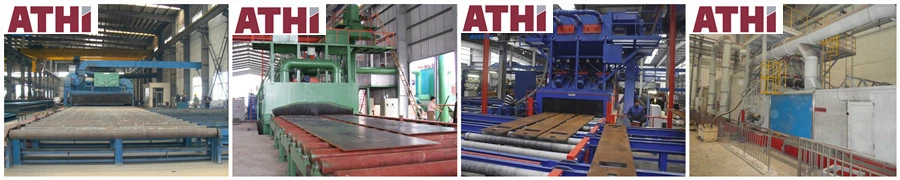 Complete Sand/Shot Blast Peening and Spray Painting Dry Preservation Line for Steel Plates and Steel Sheets Sections