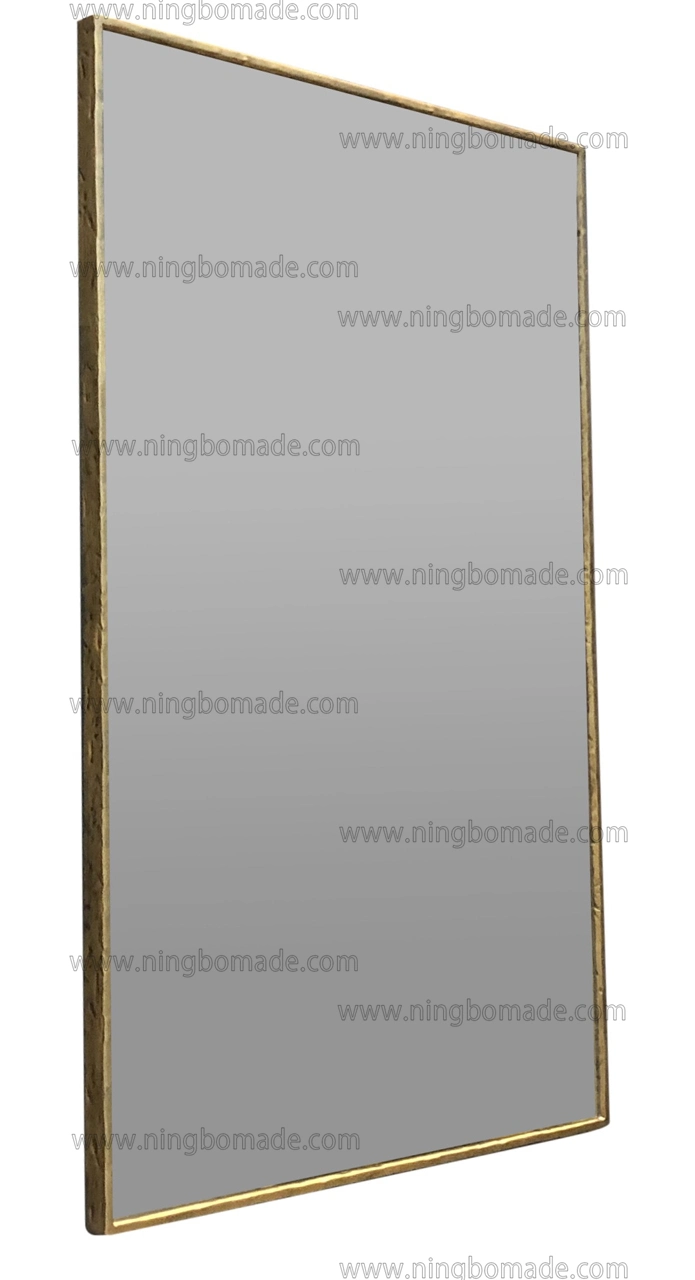 Upscale Hand Forged Furniture Light Brass Solid Iron Rectangle Mirror Frame