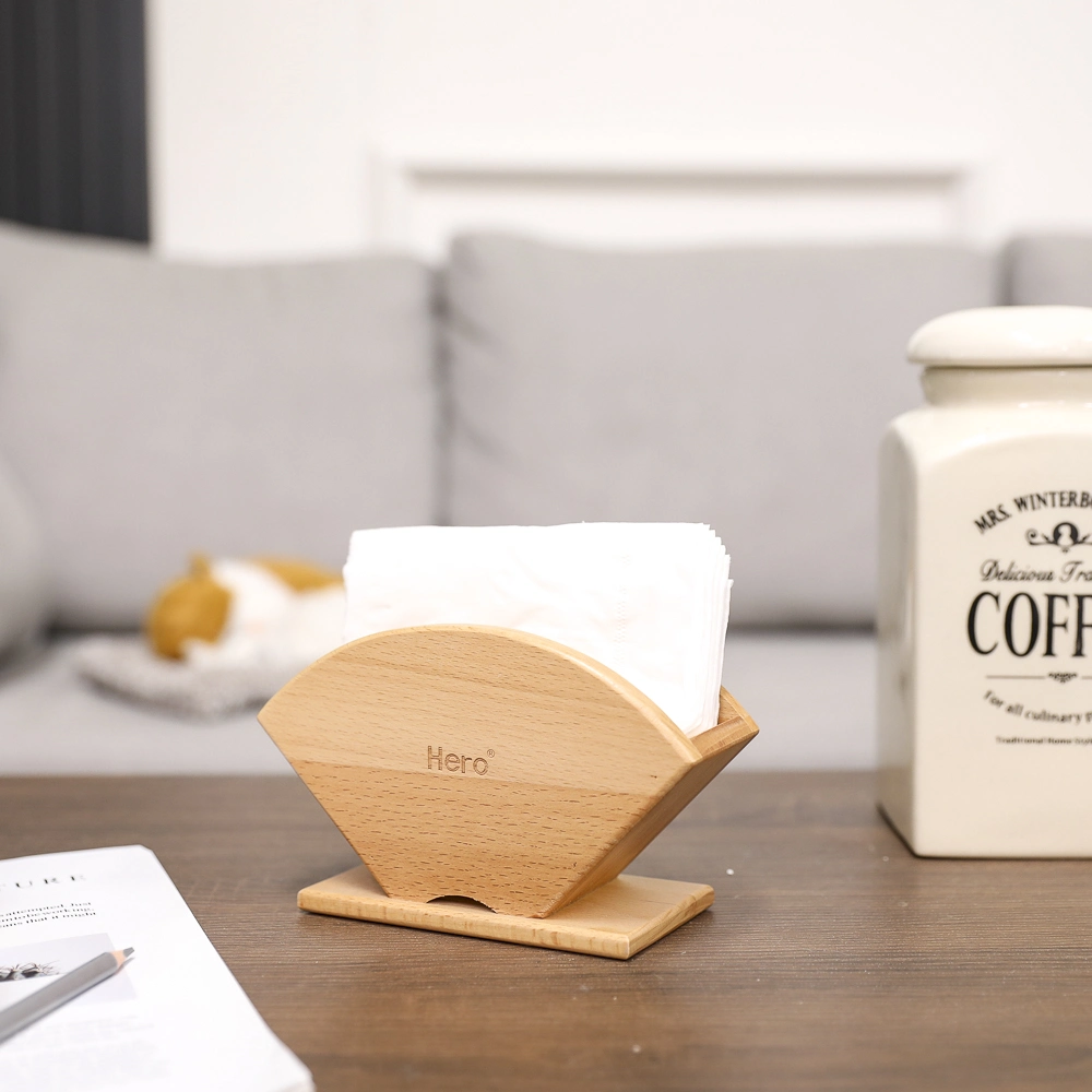 Natural Eco-Friendly High Quality Wooden Tissue Box Napkin Holder for Bathroom