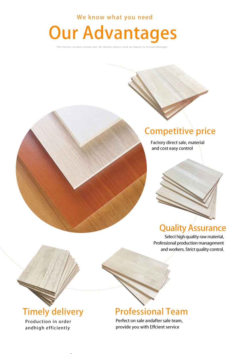 Paulownia Boards for Door Making Wood Timber Furniture Finger Joint Boards