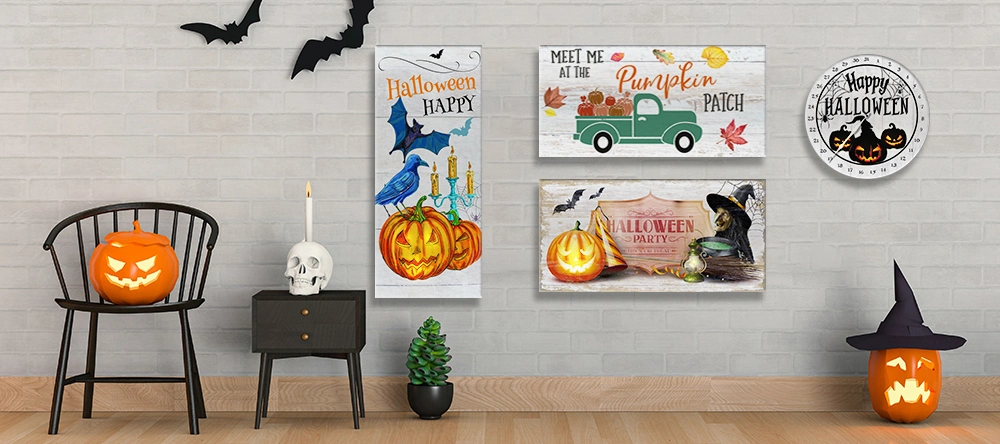 Halloween Decor Posters and Prints Skeleton Gallery Wall Art Human Organs Canvas Painting