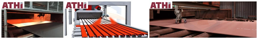 Complete Sand/Shot Blast Peening and Spray Painting Dry Preservation Line for Steel Plates and Steel Sheets Sections