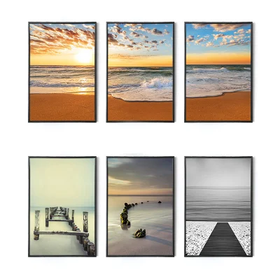  Wholesale Wall Oil Painting Room Decor Ocean View Framed Canvas Art Print