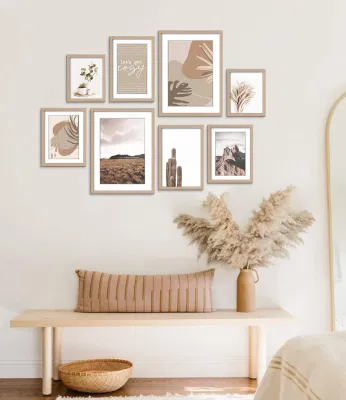  Modern Neutral Gallery Frame Decorative Wall Art Prints