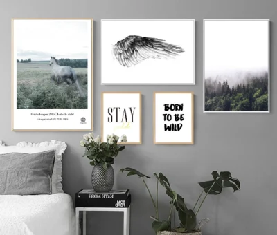  Custom Port Inspirational Motivational Word Canvas Wall Art Handmade Paintings on Canvas
