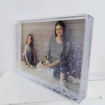 Wholesale Price 5*7 Inch Liquid Glitter Photo Frame for Souvenir Gift
