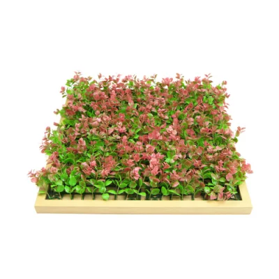 New Design Custom Fresh PE Artificial IVY Frame Plant Wall