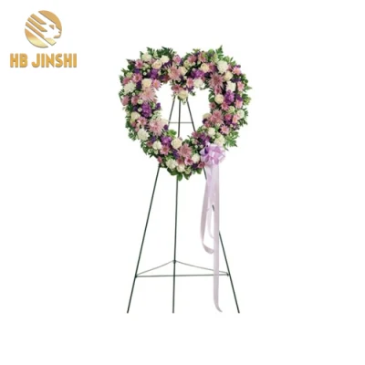  30&quot; Green Wire Wreath Frame for Cemetery