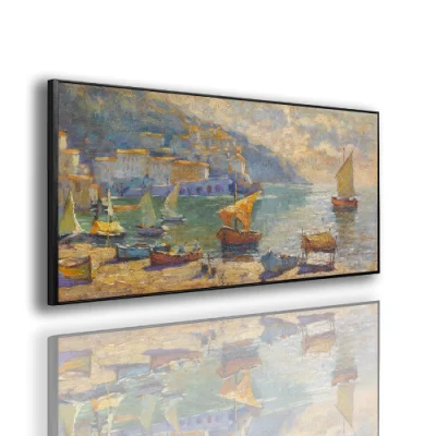 Hot Selling Floating Frame Wall Art Landscape Picture Print Home Decor Canvas Wall Art