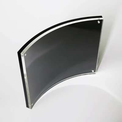  Tabletop Acrylic Curved Display Frame for Wedding Photo Display