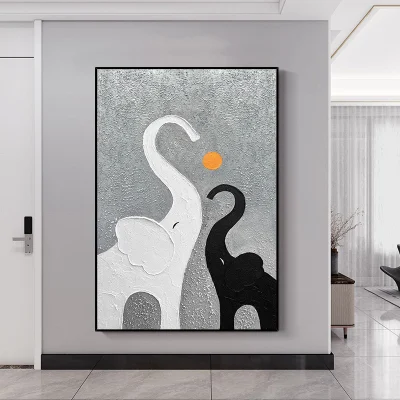 Wholesale Home Decor Modern Wall Art Seascape Canvas Print 100% Hand-Painted Boat Oil Painting