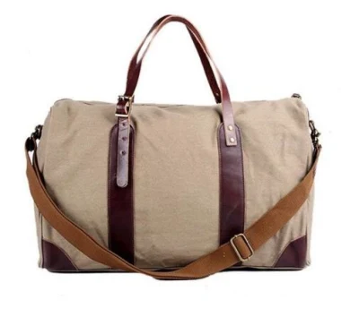 Unsex Oversized Canvas Travel Tote Luggage Weekend Duffel Bag Sh-16050610