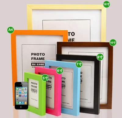 Retailing A4 A3 A2 A1 A0 Standard Size MDF Wooden Art Picture Photo Frames (PF-028)