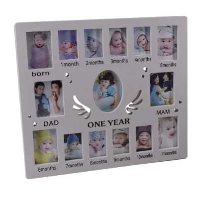  Customized Baby&prime;s Growth My First Year Baby Collage Photo Frame