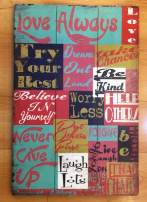  Artistic Wooden Handicraft Wall Decor Wood Signs Wooden Plaque