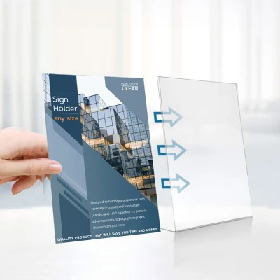  4X6&quot; High Quality Desk Table Stand Small Size Acrylic Photo Frame Apply at Home Pictures Frame