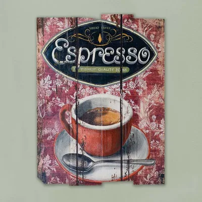  coffee Theme Wall Plaque Wooden Signs Painting Designs For2016