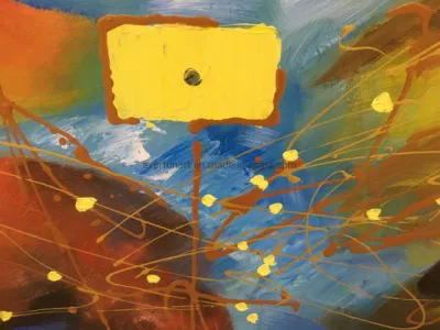 Abstract Handmade Oil Painting on Canvas Made in China