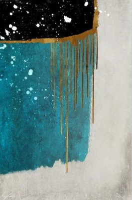  Abstract Gilding Canvas Printed Painting Frame Custom Modern Wall Arts for Home Wall Decor Creative Design