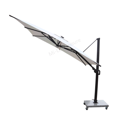 90kg Weight with 4 Wheels Cantilever Outdoor Umbrella Granite Parasol Base