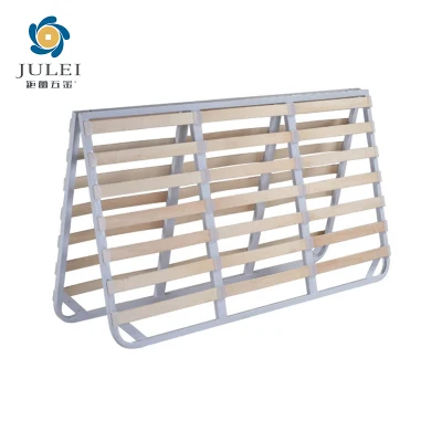 Made in China OEM ODM Iron Double/King Size Wood Bed Frame Queen Simple King Cebu