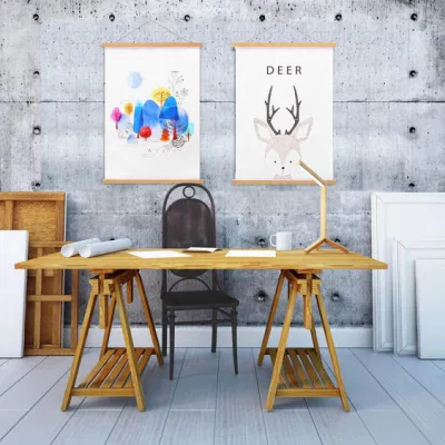  Solid Wood Frame Poster Canvas Print Hanging Painting Hanging Canvas Print Artwork