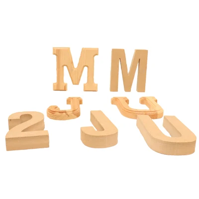  Low Price Hot Sale Wooden/Wood Wall Hanging Decoration Alphabet Letters