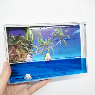  Cute Mermaid Oil Acrylic Block Photo Frame
