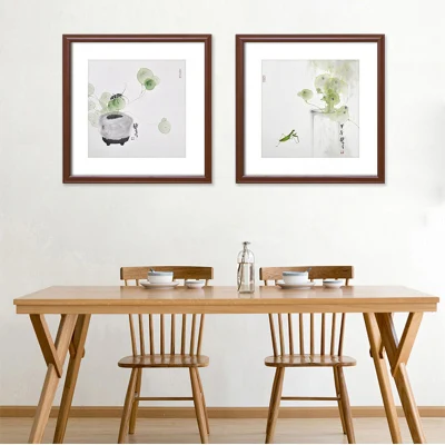  Chinese Painting Mounted Picture Frame Wooden Strip Photo Frame Self-Assemble Wall Hanging Frame 0702