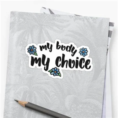 Wholesale New Trendy Design My Body My Choices Lgbt Vinyl Sticker Feminism Stickers Custom
