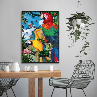  Wholesale Decoration Home Wall Vintage Pattern Canvas Prints Wall Art PS Frame