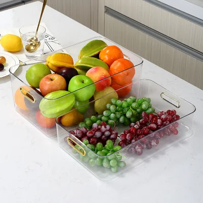  Factory Price Storage Box Vegetable Kitchen Pet Fruit Plastic Storage Basket with Handle