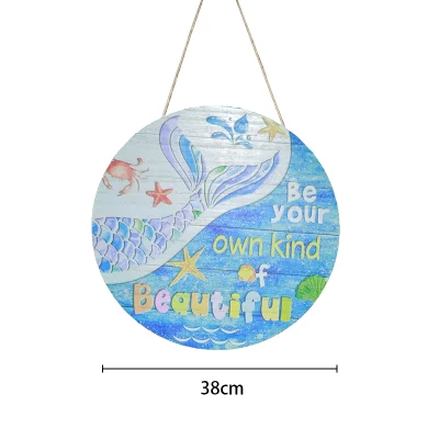  Custom Image MDF Hanging Round Wooden Sign