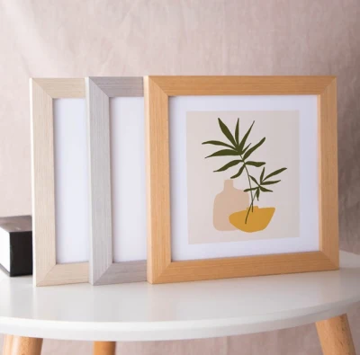  Square Solid MDF Wood Photo Frames