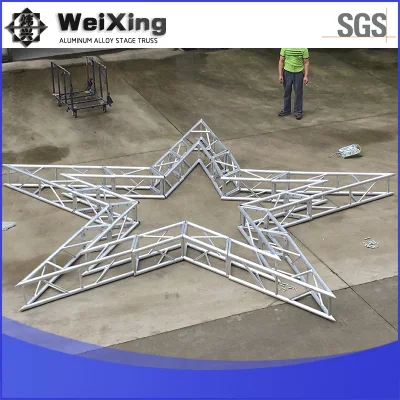  Customized Special Aluminium Truss with Special Structure, Heart-Shaped Frame, Five-Pointed Start