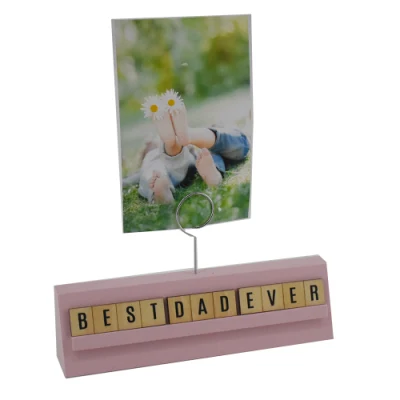  Soild Wooden Memo Note Photo Clip Holder