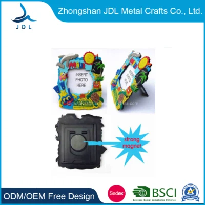 Custom Cute Anamal Decoration Eco-Friendly Soft PVC Photo/Picture Frame (025)