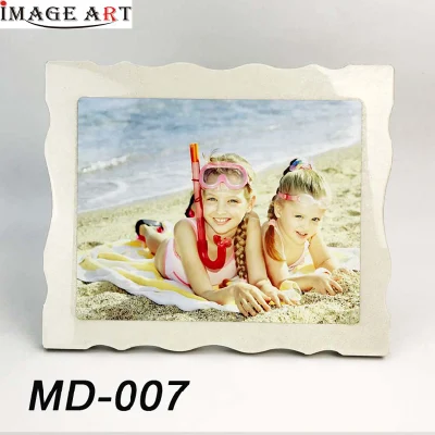  Wavy Rim Sublimation Blank Picture Photo Frame with Aluminum Sheet